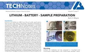 lithium battery sample preparation