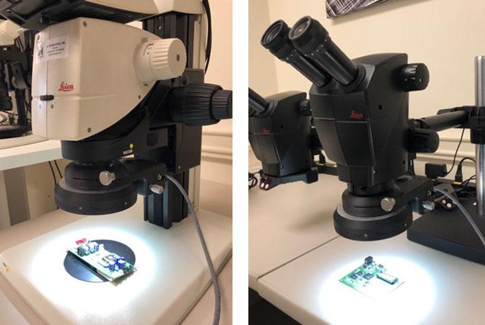 L: Leica M205C with MC170HD and 0.63x Achro with Forgione Ring Light; R: Leica A60S with Forgione Ring Light