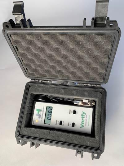 Optic-Clean UV Microscope Eyepiece Sanitizer Meter with Case