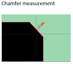 Chamfer measurement